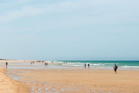 On the beach