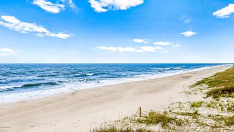 Beach nearby, sun loungers