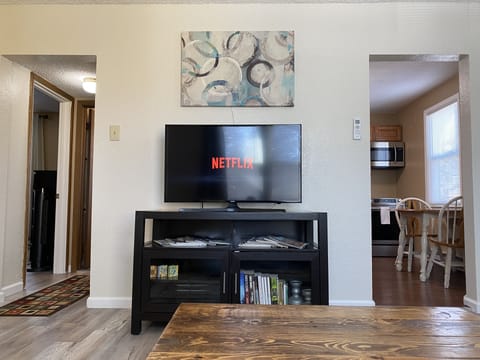 TV in living room. Netflix is provided 