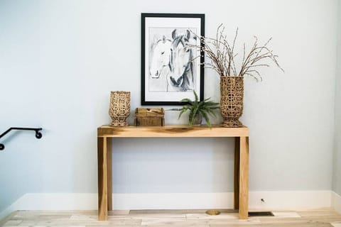 Hand crafted woodwork and locally made art can be found throughout our property. 