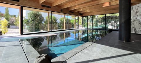 Indoor pool, a heated pool