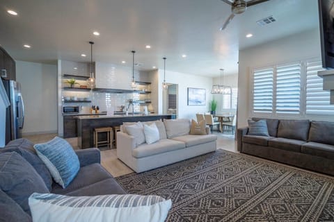 Living room includes 2 queen sofa sleepers (sleeps up to 4)