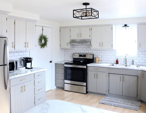 Fully stocked kitchen