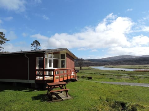 The Malabar with large decking area on the front ideal for relaxing on