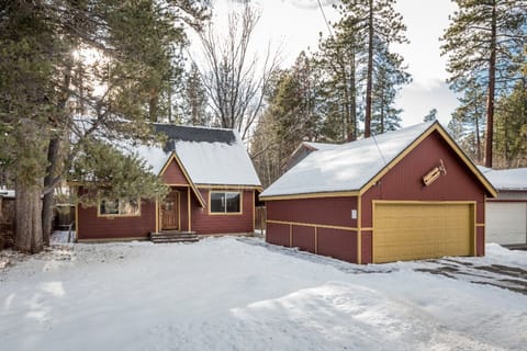 Front of the house with two car garage