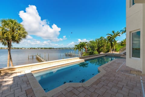 A heated pool, a lap pool