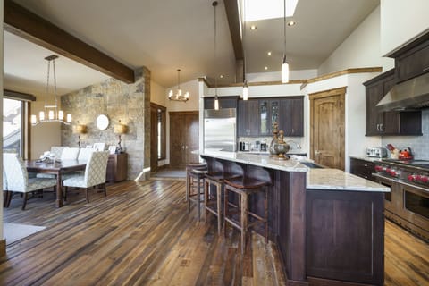 Open Concept top floor keeps everyone involved from the kitchen to dining room to living room