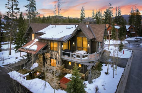 This photo is shot from the back of the home.