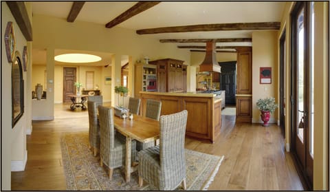 breakfast table. kitchen