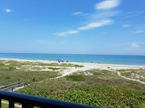 On the beach, sun loungers, beach towels