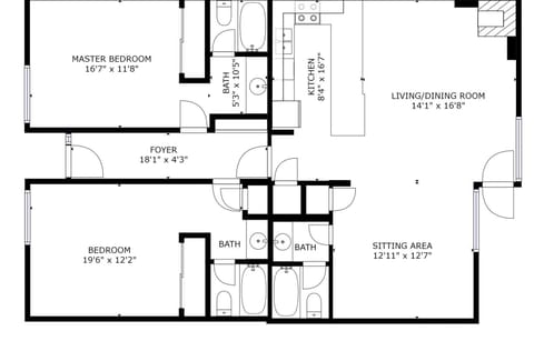 Layout of spacious Shadowbrook 204