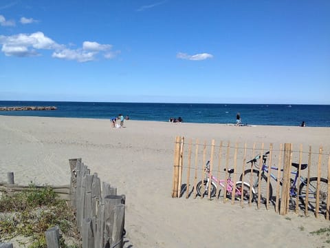 On the beach