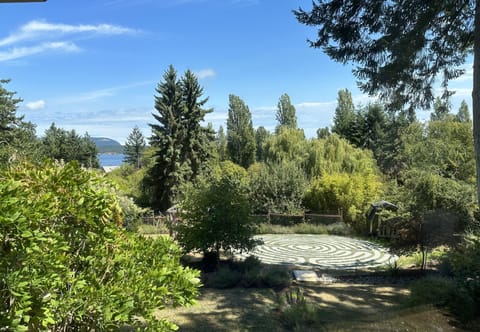 Enjoy the natural elements and landscape of the garden