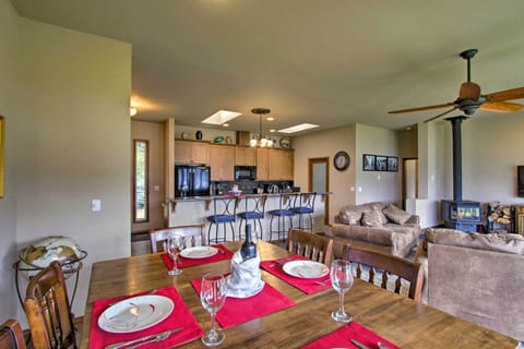 Pour a glass of wine and catch up after the evening meal.