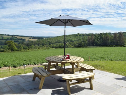 Sitting out area with stunning views | Bwthyn Y Bugail, Abercych, near Cardigan