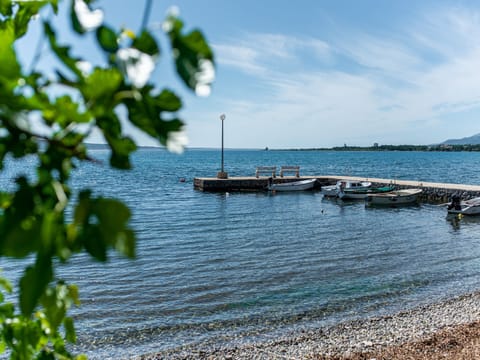 Beach nearby, sun loungers