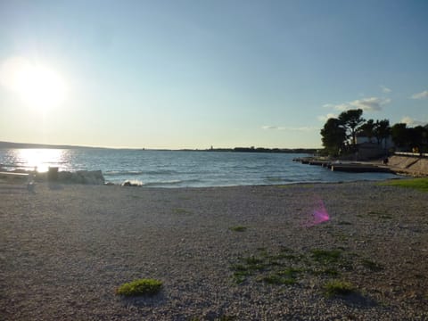 Beach nearby, sun loungers