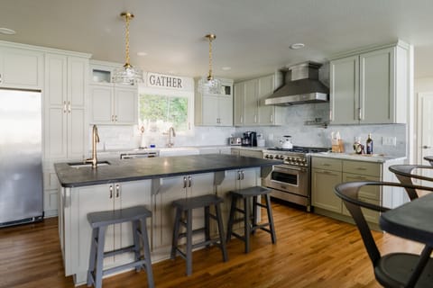 Large kitchen for family time
