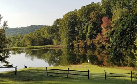 This lake is 0.3 miles down the hill Shared by the owners of Holiday Haven.