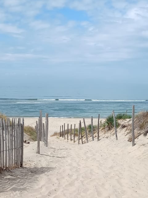 Beach nearby, sun loungers