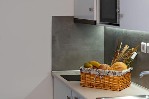Kitchen area. En suite kitchen of the apartment