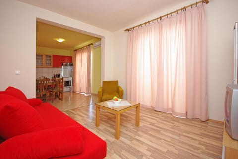 kitchen & living room