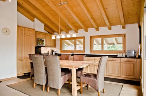 Dining area and kitchen