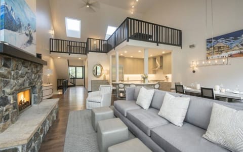 Family Room | Open Floor Plan
Dining and Kitchen | Loft Above