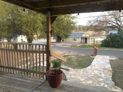 View from the from porch of the Cowboy Cabin.