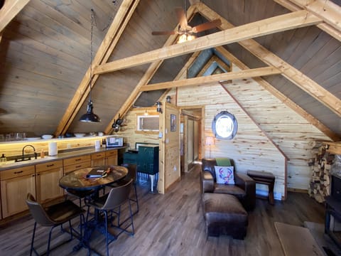 Looking up into The Loft
