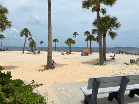 Sun loungers, beach towels