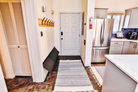 Front entry with a smart lock for easy access and check in