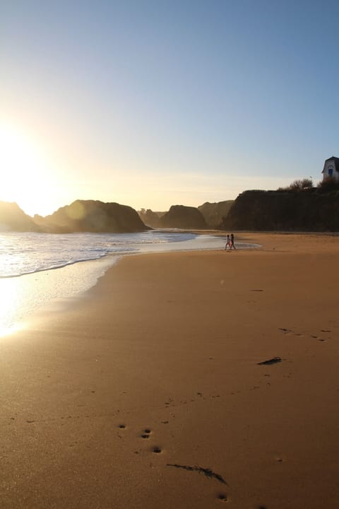 On the beach