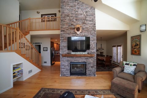 Living area | TV, fireplace