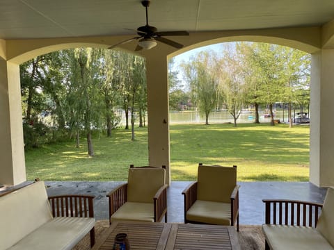 Downstairs covered patio