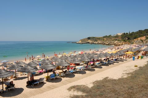 Beach nearby, sun loungers