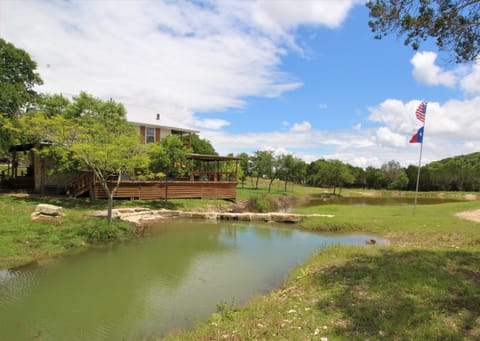 Main home by the spring fed water