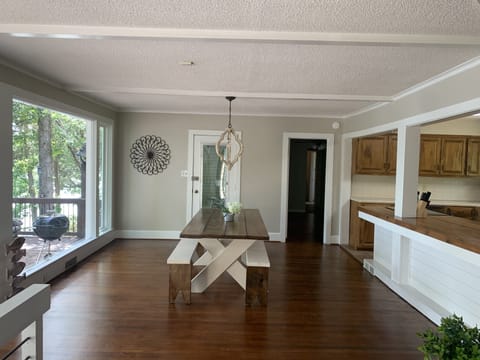Breakfast area open to great room and kitchen