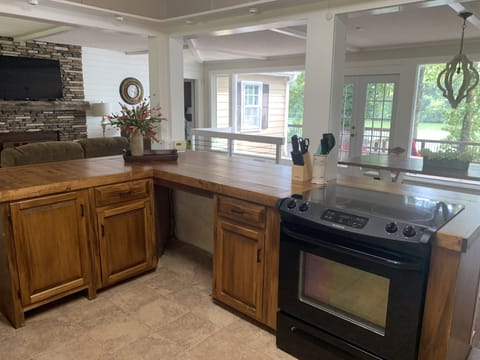 Kitchen is open to great room and breakfast room