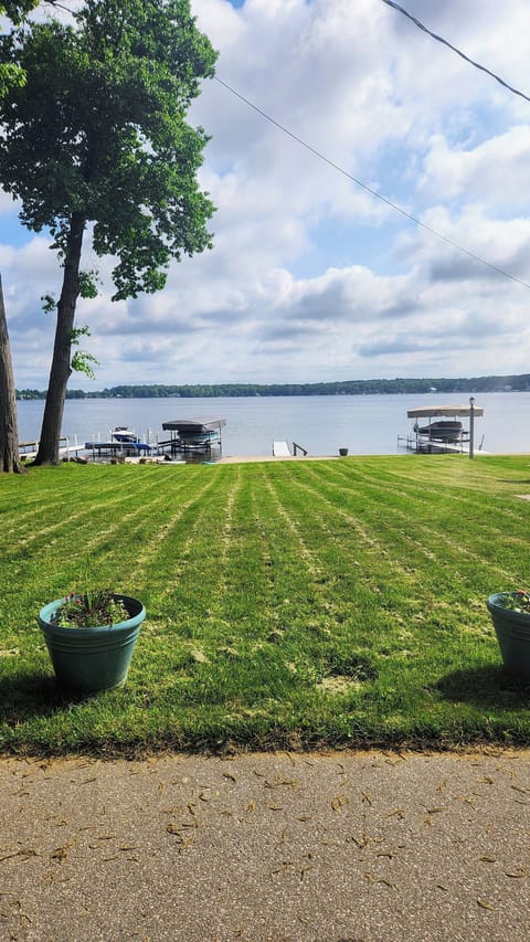 Lakefront lot view from street