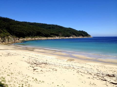 Beach nearby, sun loungers