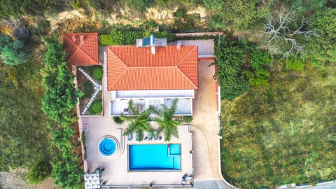 Iro Royal villa in west Chania bird's eye