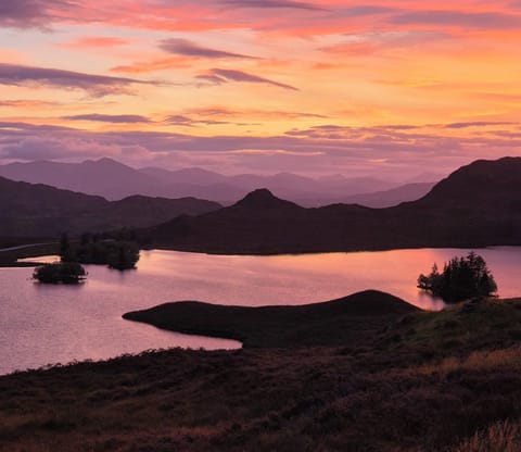 Sunset over Loch Tarff, 10min drive from The Old Convent.