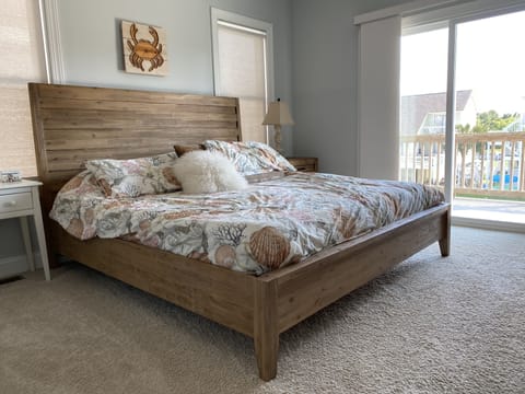 Master Bedroom bed has an adjustable base