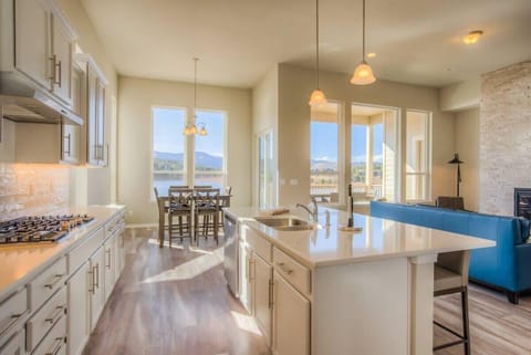 The surfaces are granite and stone