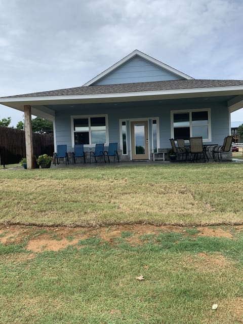 Back patio facing the lake