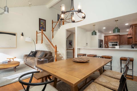 The open floor plan allows for everyone to come together