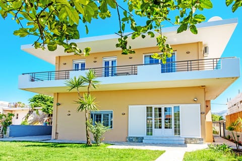 Main facade of Modern villa, Platanes, Rethymno, Crete
