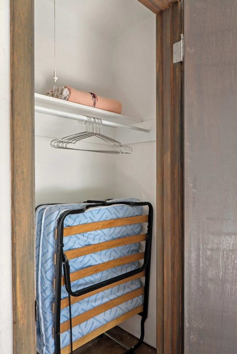 We have a rollaway twin and a queen air mattress at the ready for larger parties.