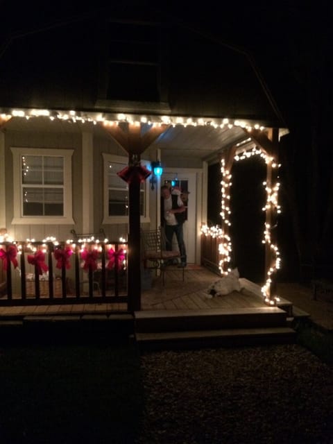 Christmas at the cabin.
